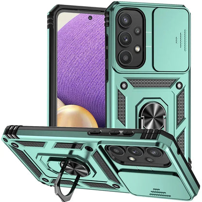 Cover Titan Ring Armor (Ring Holder & Lens Protect) (Samsung Galaxy S25FE/S25Edge/A17/A07/A56/A26/A36/A16/A06/S25FE)