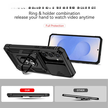 Cover Titan Ring Armor (Ring Holder & Lens Protect) (Samsung Galaxy S25FE/S25Edge/A17/A07/A56/A26/A36/A16/A06/S25FE)