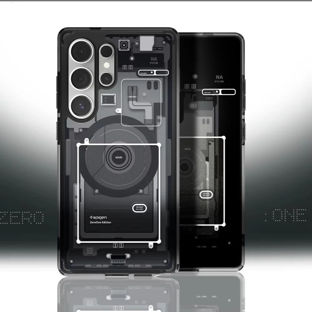 Cover Tech Skeleton For Samsung Galaxy S25 Ultra S26 S24 S23 Plus/Ultra