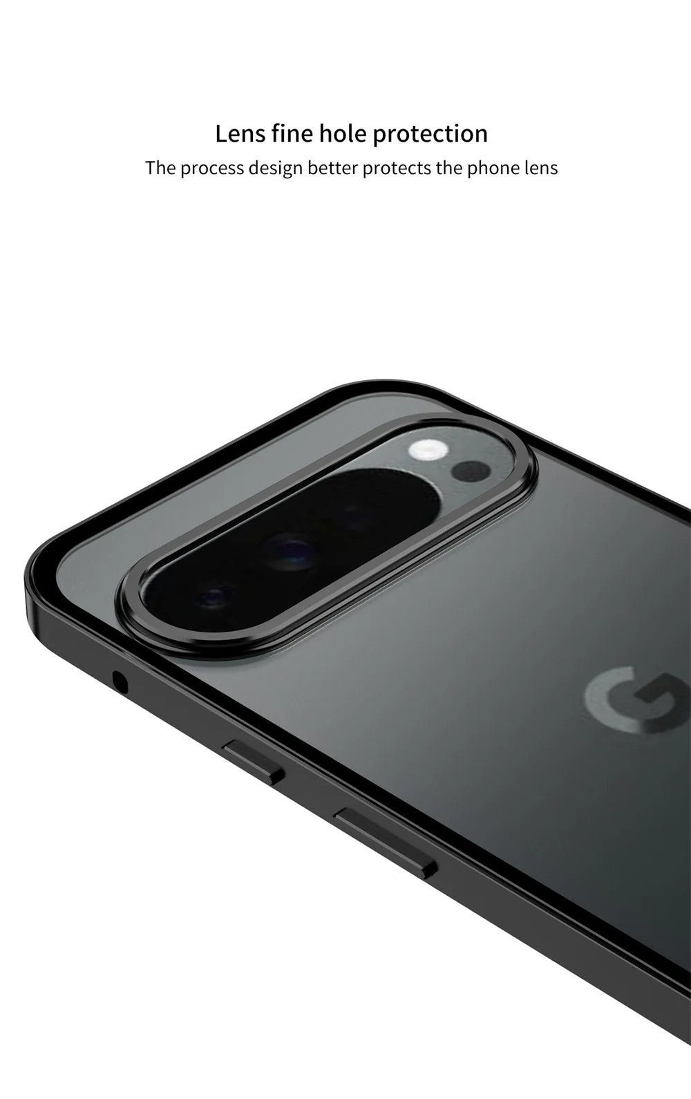 Cover con Telaio in Alluminio (Google Pixel 9/10 Pro/XL/9A/8/8A/7/7A)