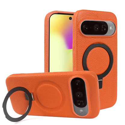Cover Vera Pelle con Anello (Google Pixel 10 Pro/9Pro/8A/7Pro/6pro/5A)