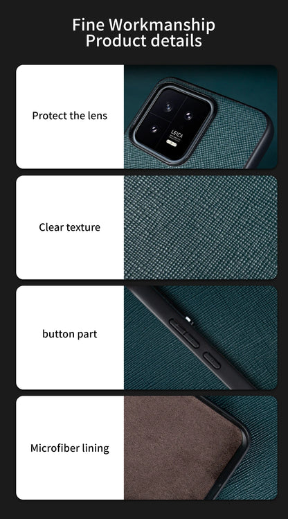 Cover Handmade Waxed Leather (Xiaomi 11/12/13/14/15/17/T/Pro/Lite/Ultra/T Pro)
