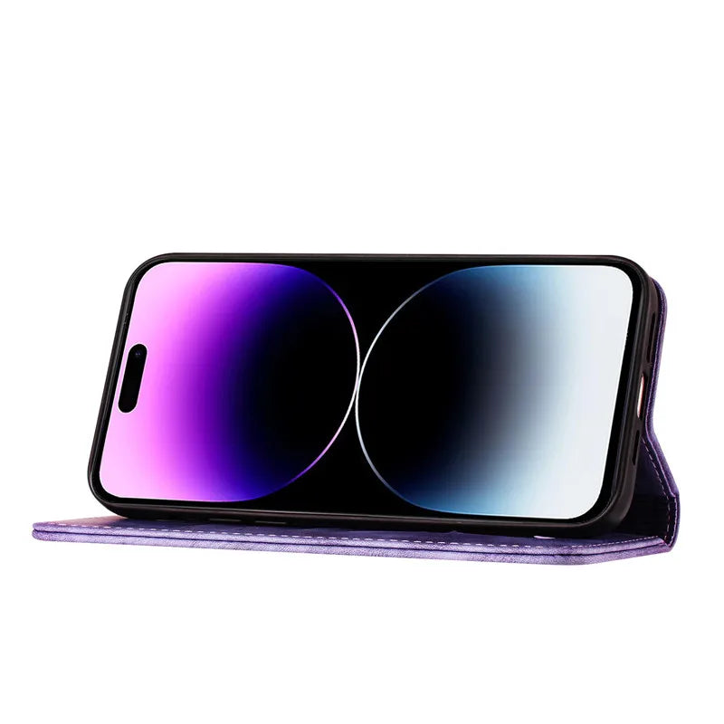 Cover Portafoglio Butterfly/Cat (Google 10/9A/8A/7A/6A/6/7/8/9/10 Pro XL)