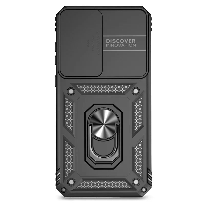 Cover Titan Ring Armor (Ring Holder & Lens Protect) (Samsung Galaxy S25FE/S25Edge/A17/A07/A56/A26/A36/A16/A06/S25FE)