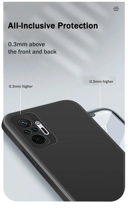 Cover Square Soft Silicone (Redmi Note 10 Xiaomi/10 Pro/Max/10S/1O/10 S)