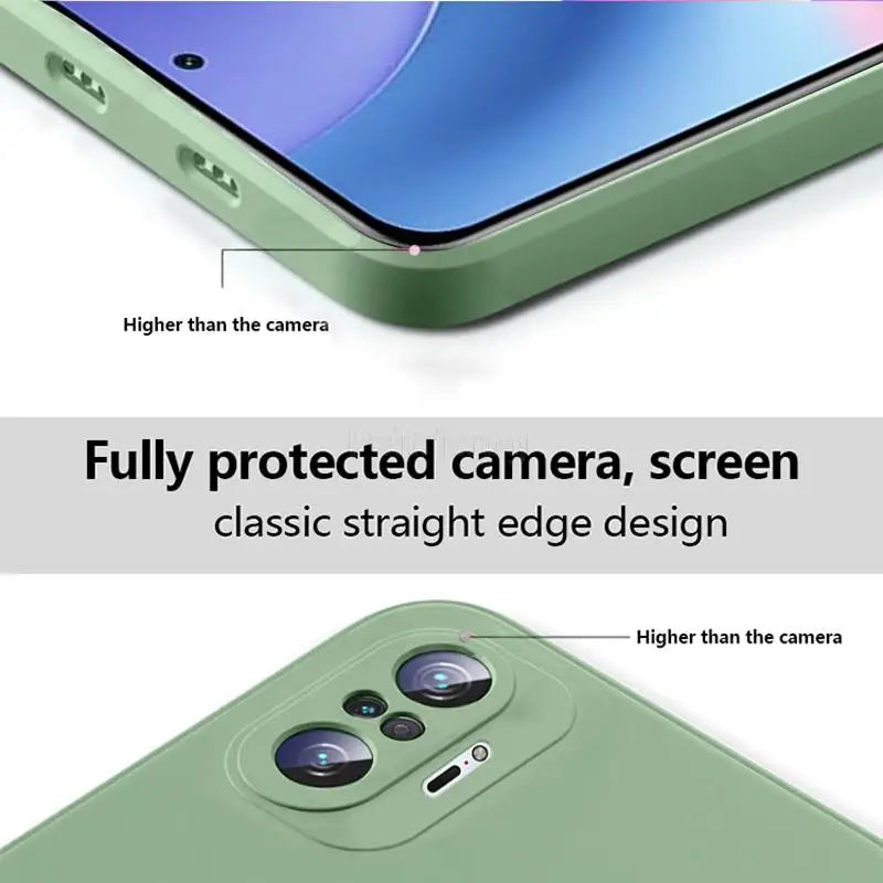 Cover Square Soft Silicone (Redmi Note 10 Xiaomi/10 Pro/Max/10S/1O/10 S)