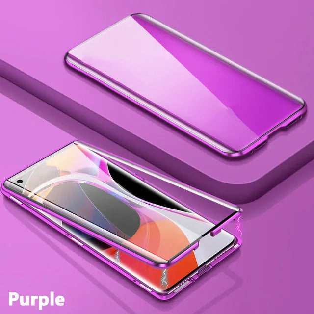 Cover 360° Metal & Glass Magnetic Case 8Xiaomi 14T Pro/13T/11T / Redmi Note 13/12/11/10/9S/8 Pro)