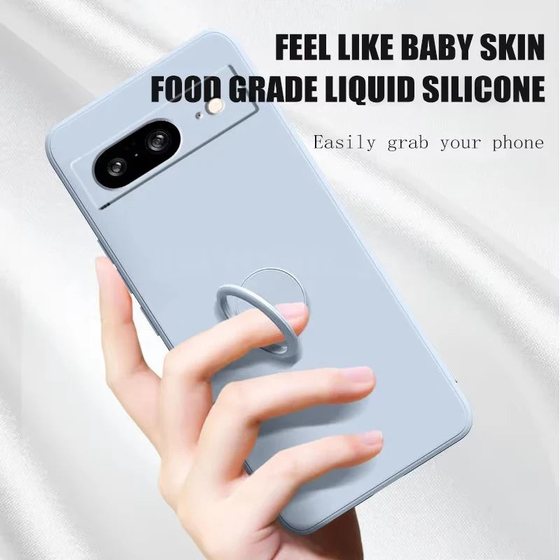 Cover in Silicone con Supporto (Google Pixel 6/6A/7/7A/8/8A/9/9A/10 Pro XL/10Pro)