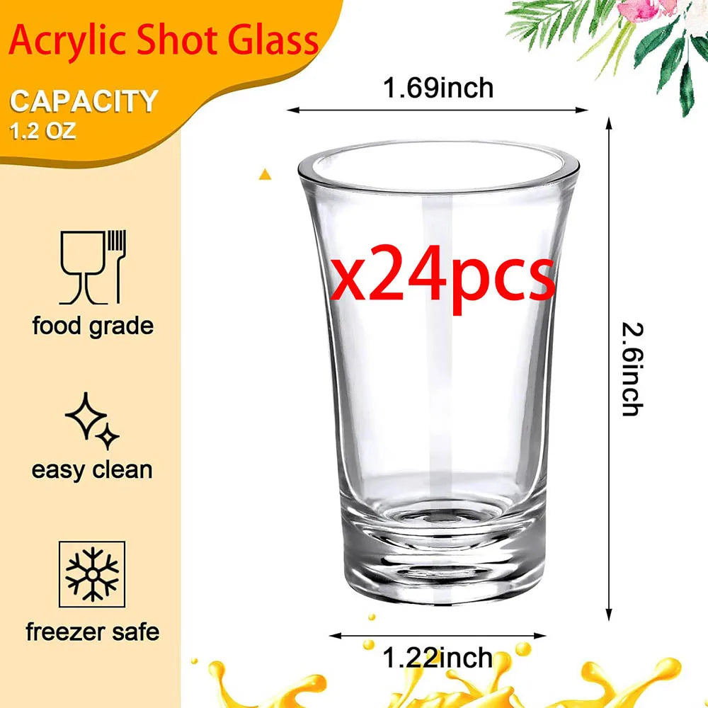 Reinforced Shot Glasses (Set in Acrilico)