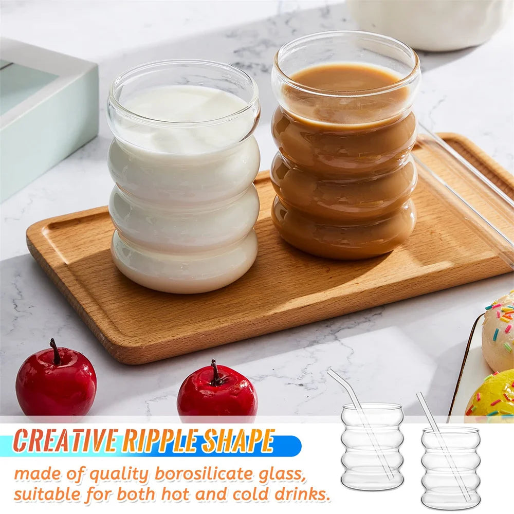 Can-Glass Cocktail Set (4 pezzi + Cannucce)