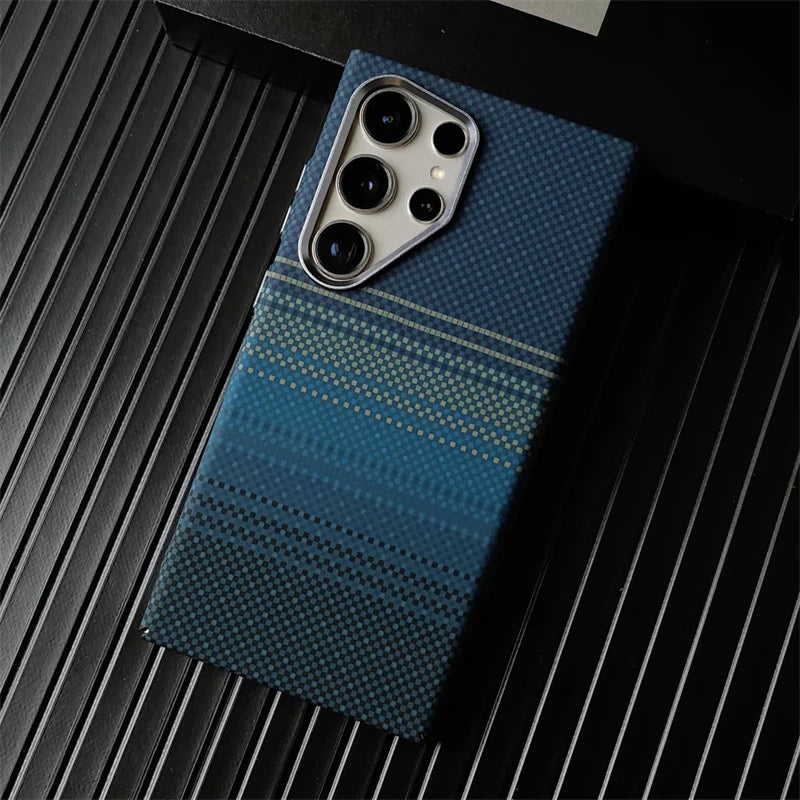 Cover Mag Carbon Alloy (MagSafe + Alloy Lens) (Samsung Galaxy S26Ultra/S26/S25/S24/S23/Ultra/Plus)