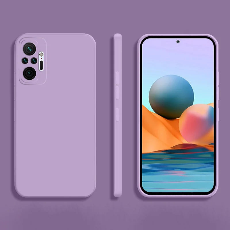 Cover Square Soft Silicone (Redmi Note 10 Xiaomi/10 Pro/Max/10S/1O/10 S)