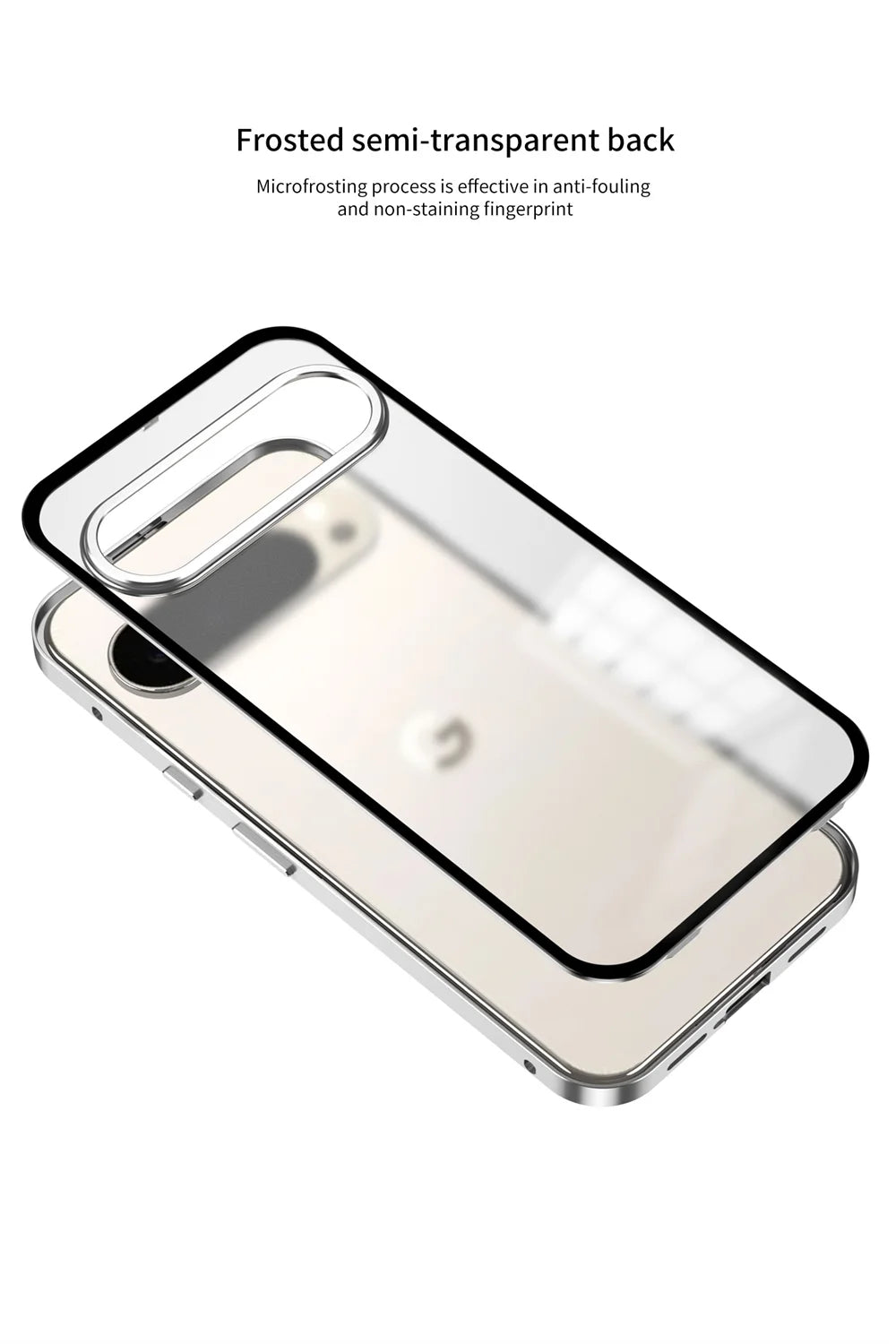 Cover con Telaio in Alluminio (Google Pixel 9/10 Pro/XL/9A/8/8A/7/7A)