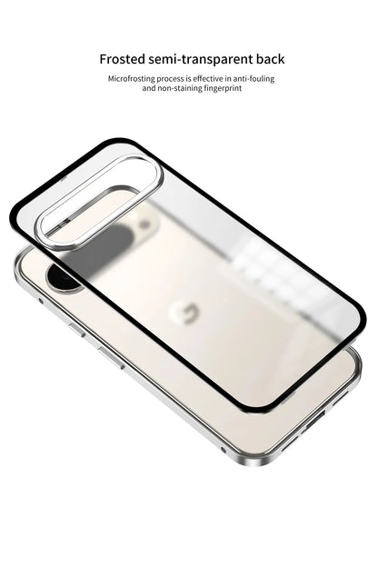 Cover con Telaio in Alluminio (Google Pixel 9/10 Pro/XL/9A/8/8A/7/7A)