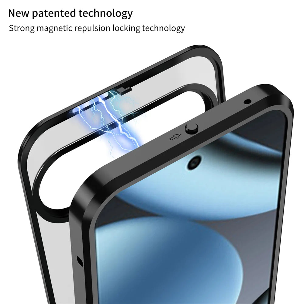 Cover con Telaio in Alluminio (Google Pixel 9/10 Pro/XL/9A/8/8A/7/7A)