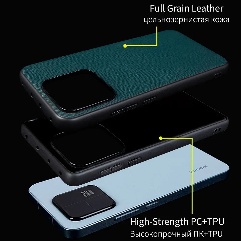 Cover Handmade Waxed Leather (Xiaomi 11/12/13/14/15/17/T/Pro/Lite/Ultra/T Pro)