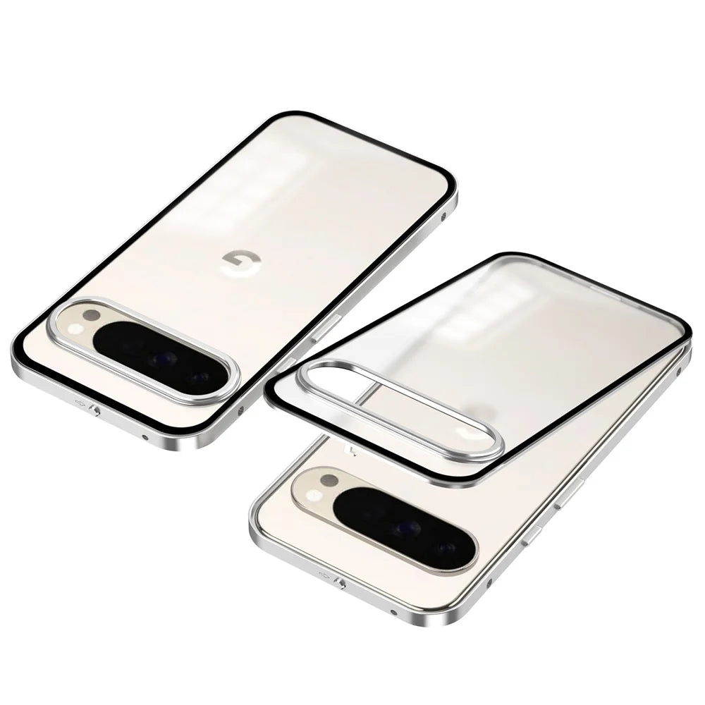 Cover con Telaio in Alluminio (Google Pixel 9/10 Pro/XL/9A/8/8A/7/7A)