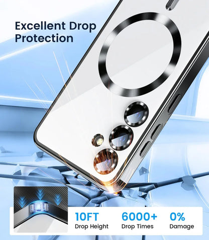 Cover Magsafe Magnetic Mirror Glow (Samsung Galaxy S26/S25/FE/S24/S23/Ultra/A56/A36/A26/A55/A54/A17/A07/A16/A35/A15/A14/A05)