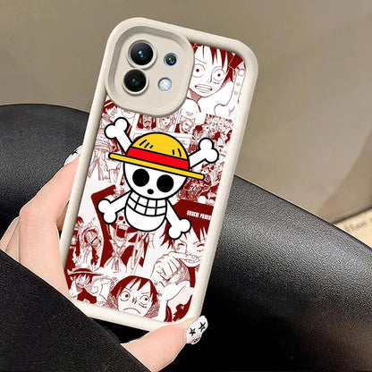 Cover Anime Edition (Luffy & Zoro) Silicone Xiaomi 15T/14T/13T/Pro 15 Ultra/17Pro/Max/PocoF7/F5/M6/M7/X7/X6/M6/M7 Pro)