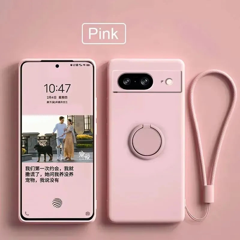 Cover in Silicone con Supporto (Google Pixel 6/6A/7/7A/8/8A/9/9A/10 Pro XL/10Pro)