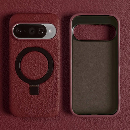 Cover Vera Pelle con Anello (Google Pixel 10 Pro/9Pro/8A/7Pro/6pro/5A)