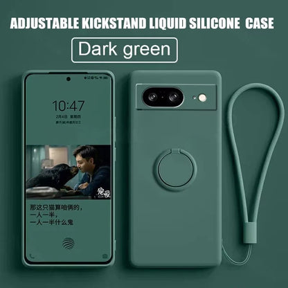 Cover in Silicone con Supporto (Google Pixel 6/6A/7/7A/8/8A/9/9A/10 Pro XL/10Pro)