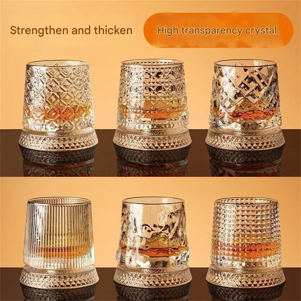 Spinning Whiskey Glass (Anti-stress Girevole)