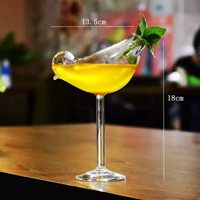 Creative Bird Cocktail Glass