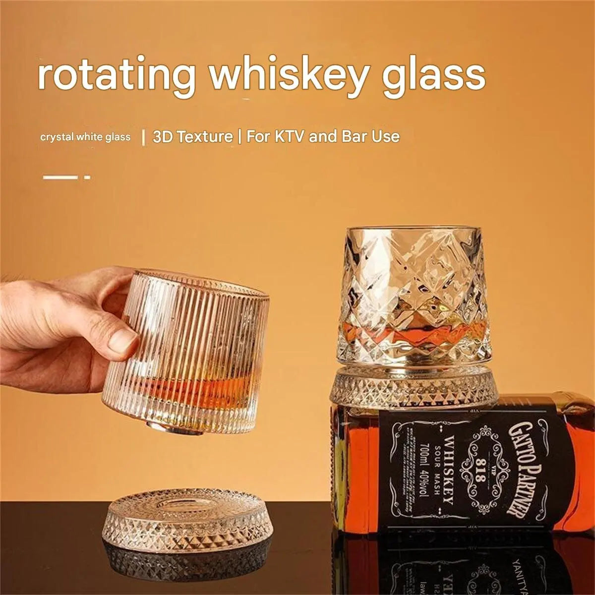 Spinning Whiskey Glass (Anti-stress Girevole)
