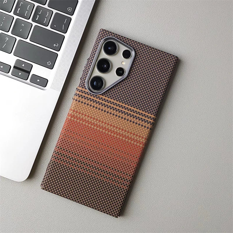 Cover Mag Carbon Alloy (MagSafe + Alloy Lens) (Samsung Galaxy S26Ultra/S26/S25/S24/S23/Ultra/Plus)