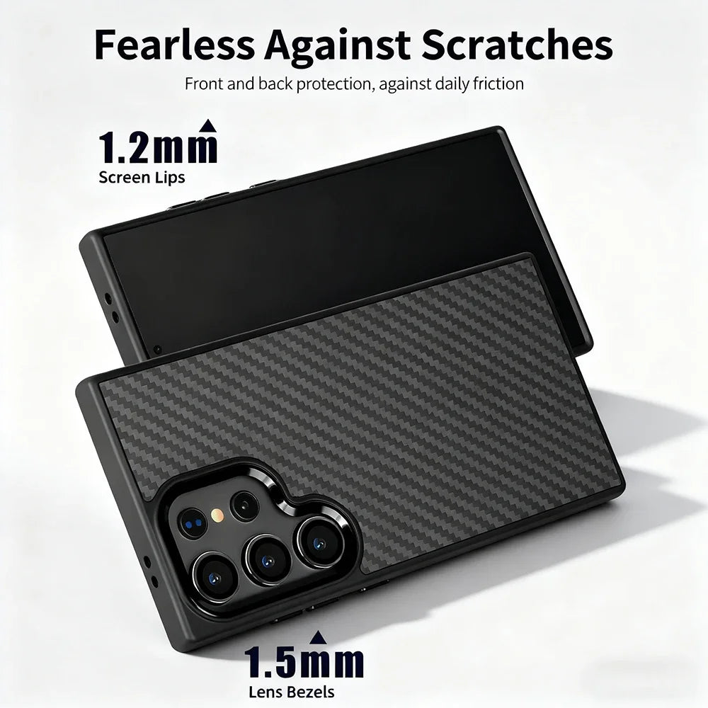 Cover Carbon MagSafe For Samsung Galaxy S26, S26 Ultra, S26+