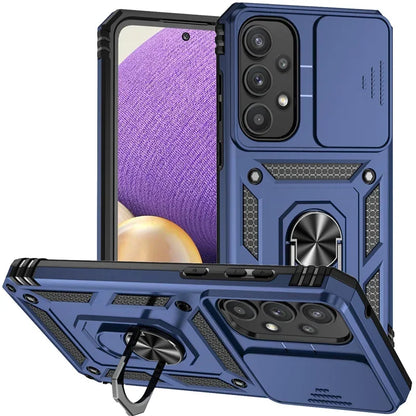 Cover Titan Ring Armor (Ring Holder & Lens Protect) (Samsung Galaxy S25FE/S25Edge/A17/A07/A56/A26/A36/A16/A06/S25FE)