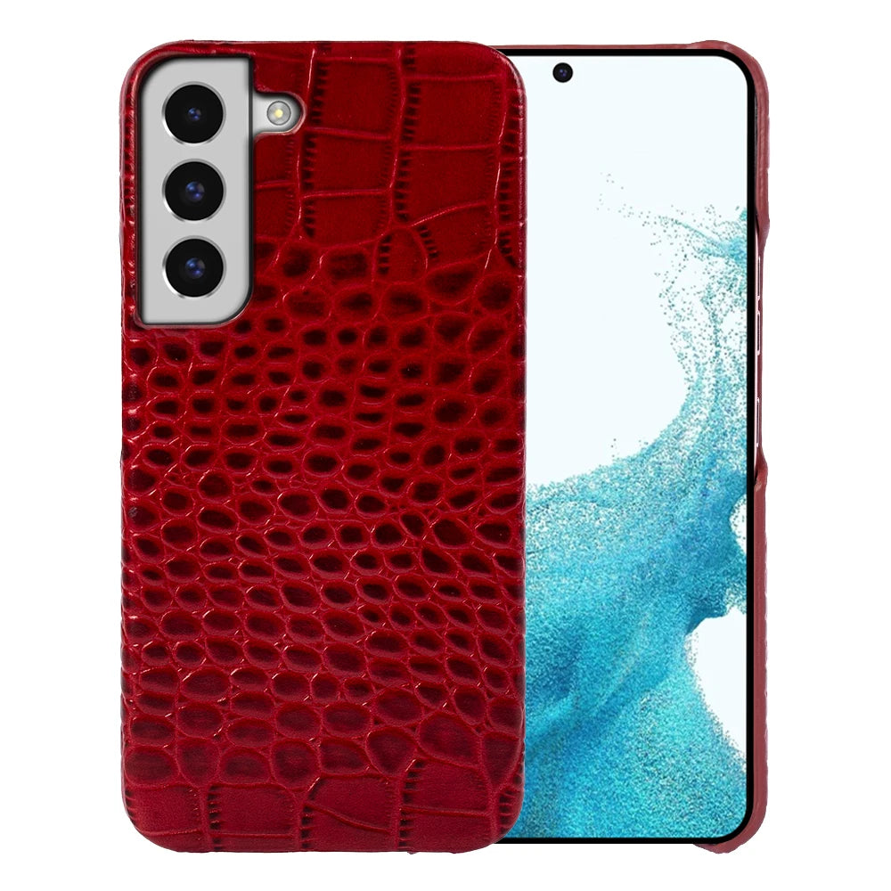Cover Wild Exotic Leather (Samsung Galaxy S22/S23/S21/S20/Ultra/Plus/Note 20/10/A53