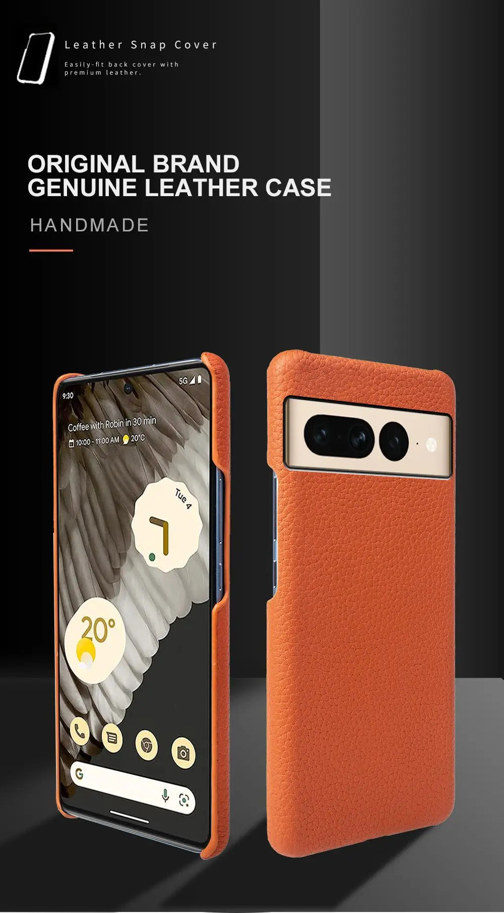 Cover Business Genuine Leather (Google Pixel 6A/7Pro/5A)