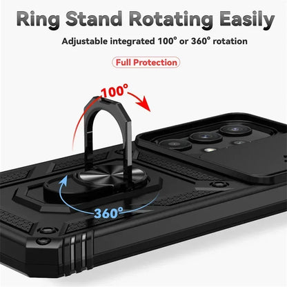 Cover Titan Ring Armor (Ring Holder & Lens Protect) (Samsung Galaxy S25FE/S25Edge/A17/A07/A56/A26/A36/A16/A06/S25FE)