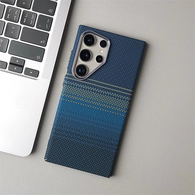 Cover Mag Carbon Alloy (MagSafe + Alloy Lens) (Samsung Galaxy S26Ultra/S26/S25/S24/S23/Ultra/Plus)