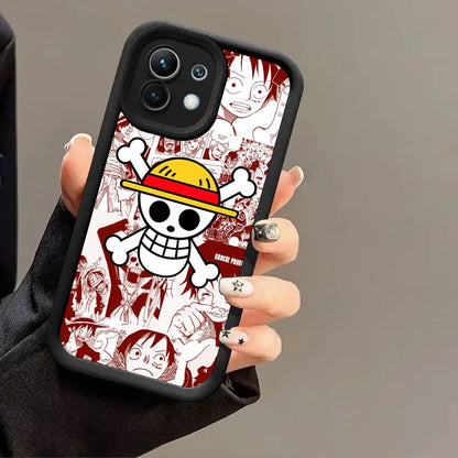 Cover Anime Edition (Luffy & Zoro) Silicone Xiaomi 15T/14T/13T/Pro 15 Ultra/17Pro/Max/PocoF7/F5/M6/M7/X7/X6/M6/M7 Pro)