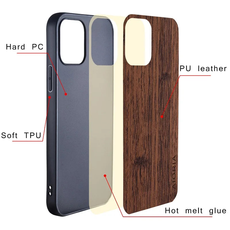 Cover in Legno di Bambù Hybrid (Google Pixel 8 Pro)