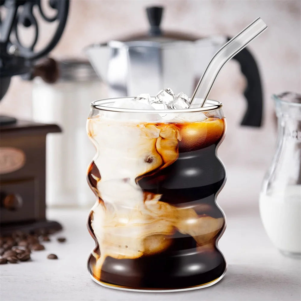 Can-Glass Cocktail Set (4 pezzi + Cannucce)