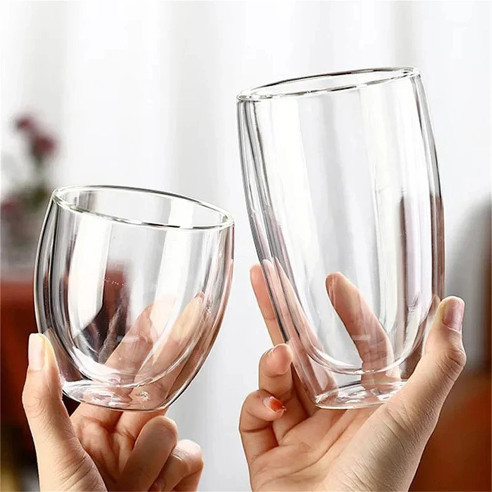 AeroGlass™ - Bicchiere e Tazza Termica a Doppia Parete 80/150/250/350/450ml