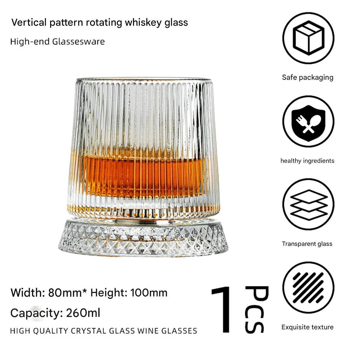 Spinning Whiskey Glass (Anti-stress Girevole)