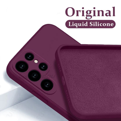 YISHANGOU - Cover Cloud Liquid Shell (Samsung Galaxy S22/S24/Ultra/S23/S20/S21FE/S25 Edge/A17/A52/A55/A53/A54/A56/S26/A37/A57)