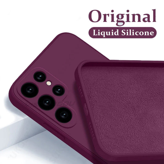 YISHANGOU - Cover Cloud Liquid Shell (Samsung Galaxy S22/S24/Ultra/S23/S20/S21FE/S25 Edge/A17/A52/A55/A53/A54/A56/S26/A37/A57)