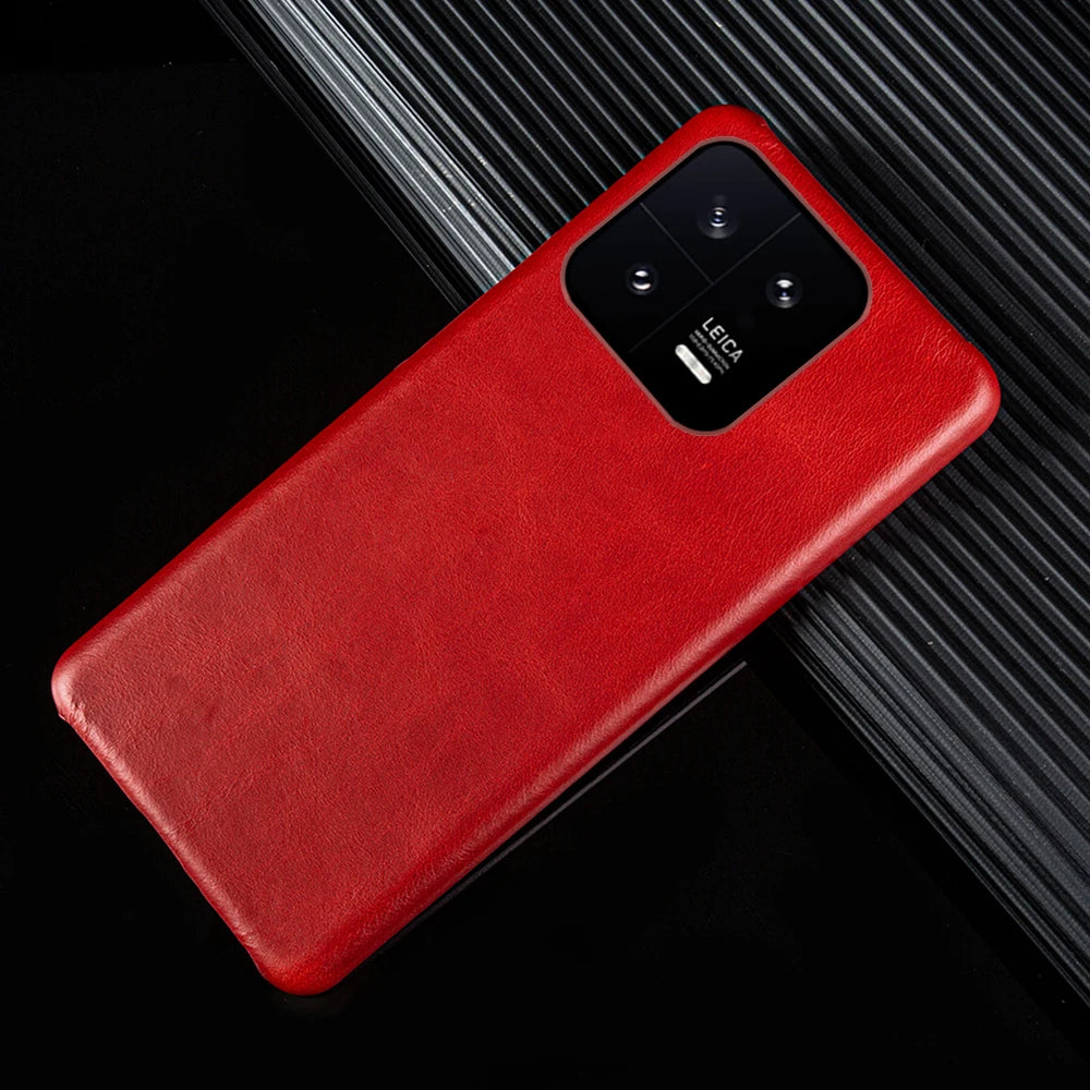 Cover Genuine Bovine Leather (Xiaomi 11/12/13/14/15/T/T Pro/Ultra/Pro Max/X6 Pro/X7 Pro)