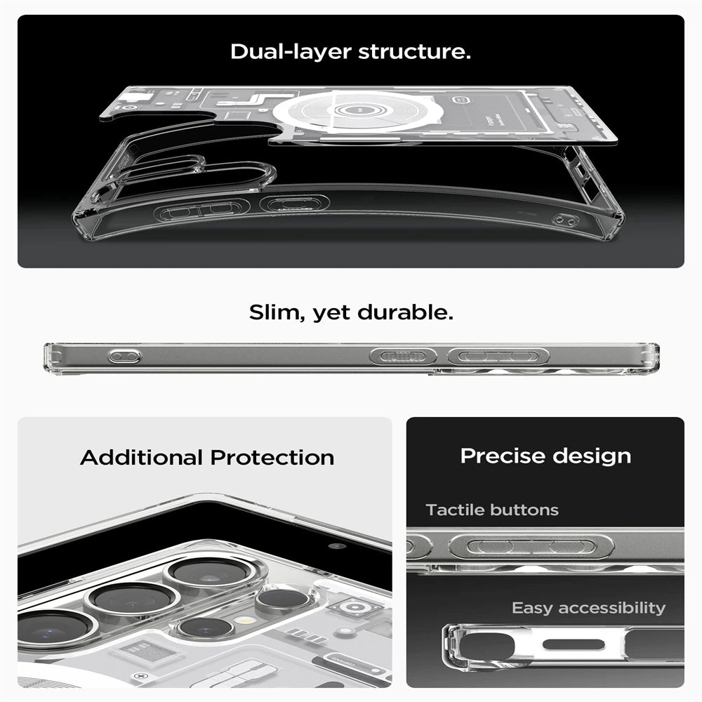 Cover Tech Skeleton For Samsung Galaxy S25 Ultra S26 S24 S23 Plus/Ultra