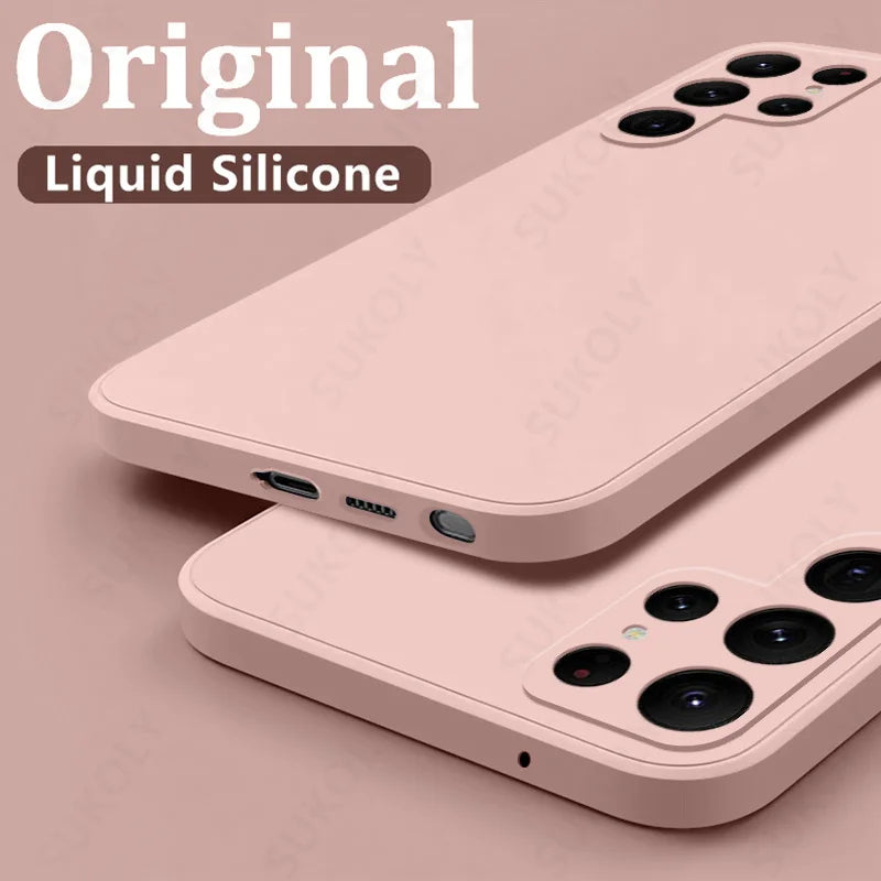 YISHANGOU - Cover Cloud Liquid Shell (Samsung Galaxy S22/S24/Ultra/S23/S20/S21FE/S25 Edge/A17/A52/A55/A53/A54/A56/S26/A37/A57)