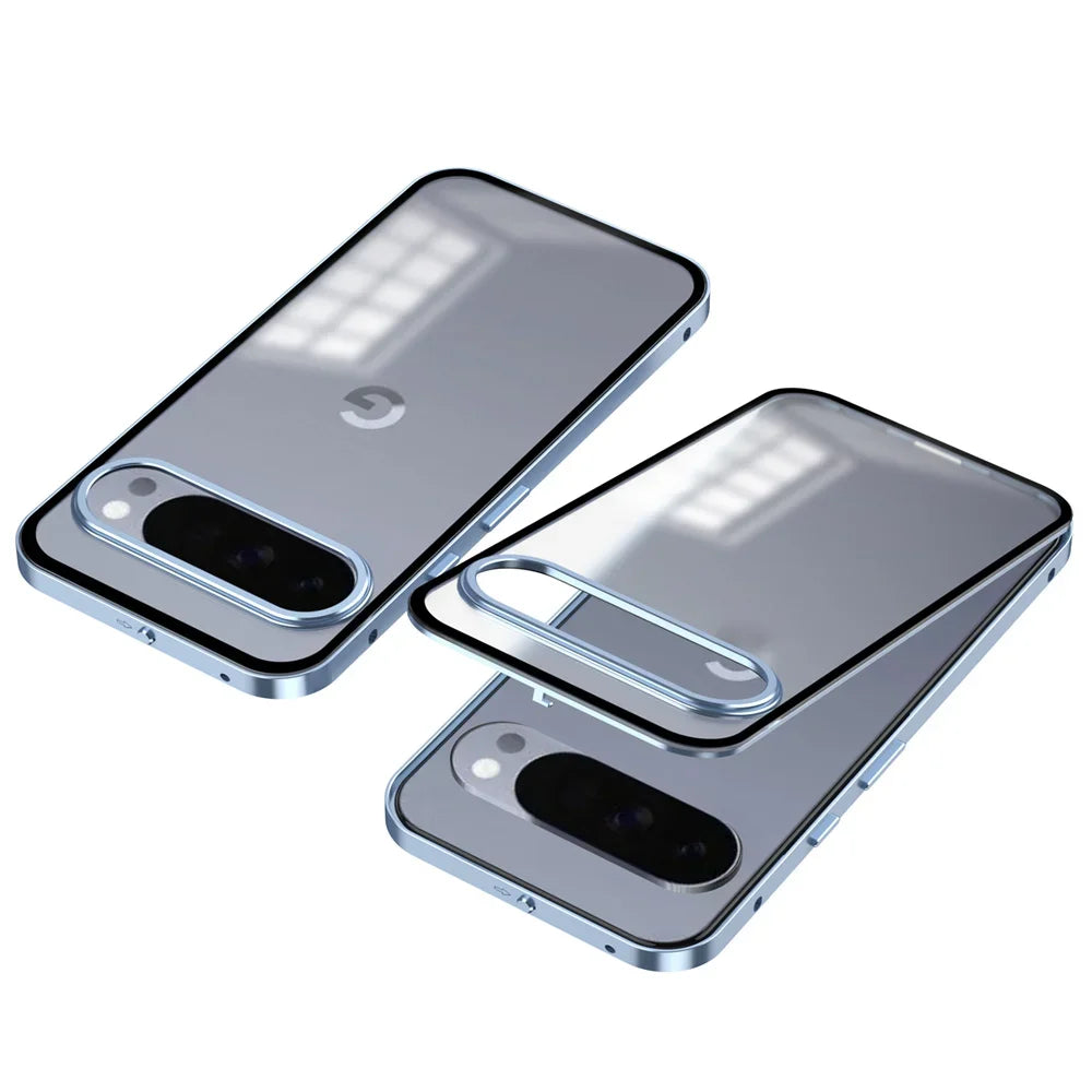 Cover con Telaio in Alluminio (Google Pixel 9/10 Pro/XL/9A/8/8A/7/7A)