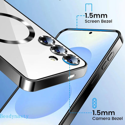 Cover Magsafe Magnetic Mirror Glow (Samsung Galaxy S26/S25/FE/S24/S23/Ultra/A56/A36/A26/A55/A54/A17/A07/A16/A35/A15/A14/A05)