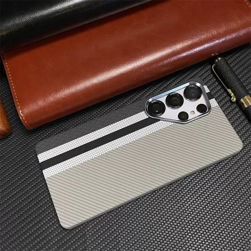 Cover Mag Carbon Alloy (MagSafe + Alloy Lens) (Samsung Galaxy S26Ultra/S26/S25/S24/S23/Ultra/Plus)