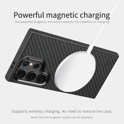 Cover Carbon MagSafe For Samsung Galaxy S26, S26 Ultra, S26+